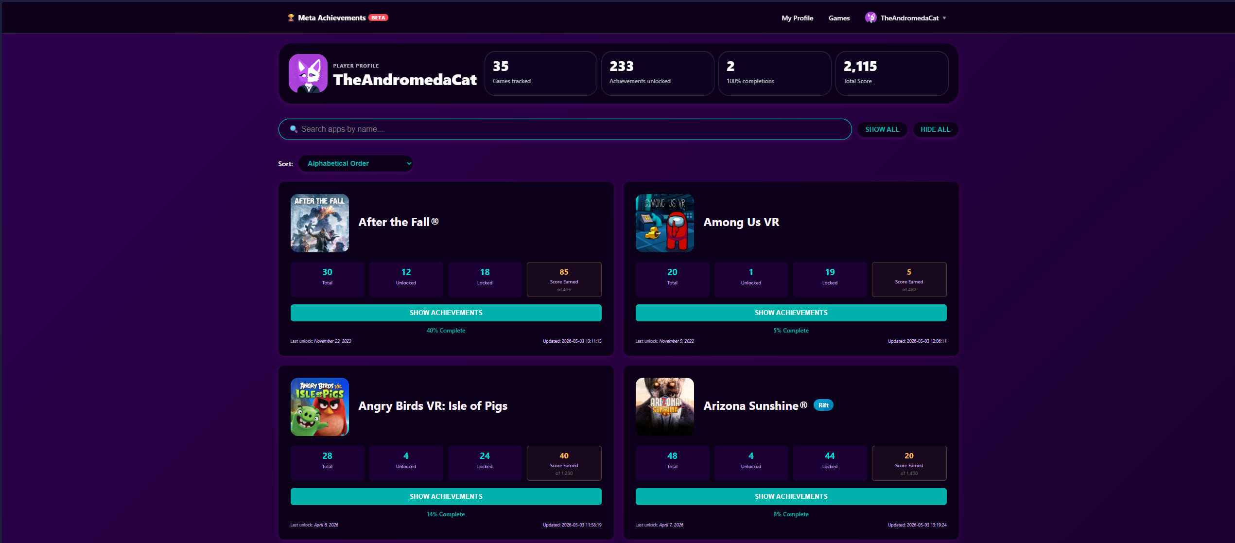 Meta Achievements